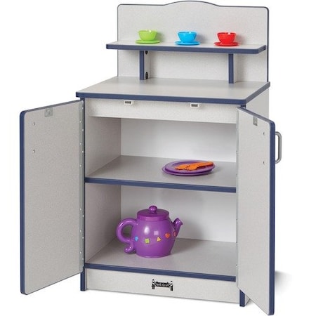 Jonti-Craft Play Kitchen Cupboard, Navy Edge, 20inWx15inDx33-1/2inH, Gray JNT2407JCWW112